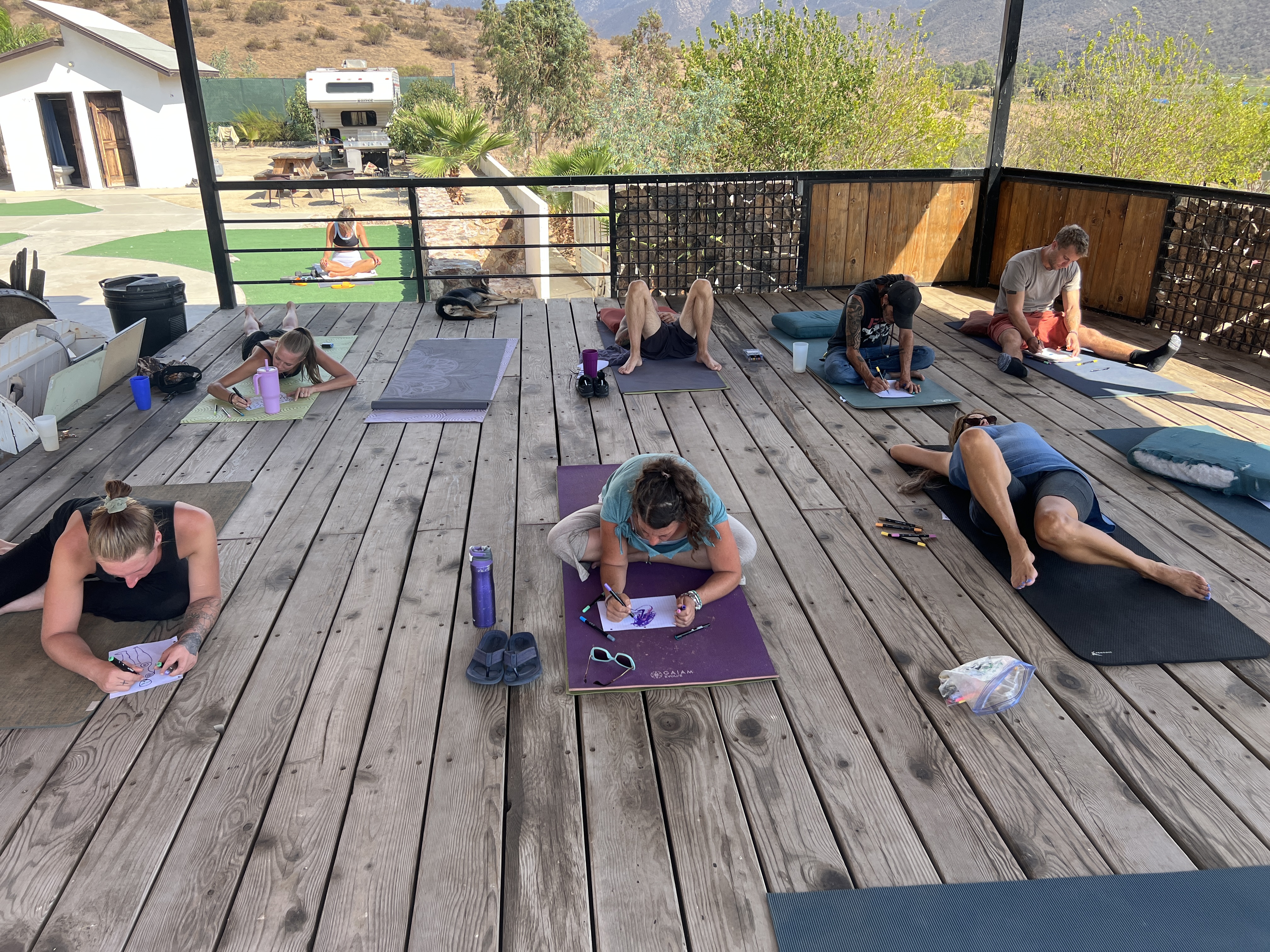 Group healing session facilitated by Marisa Skolky